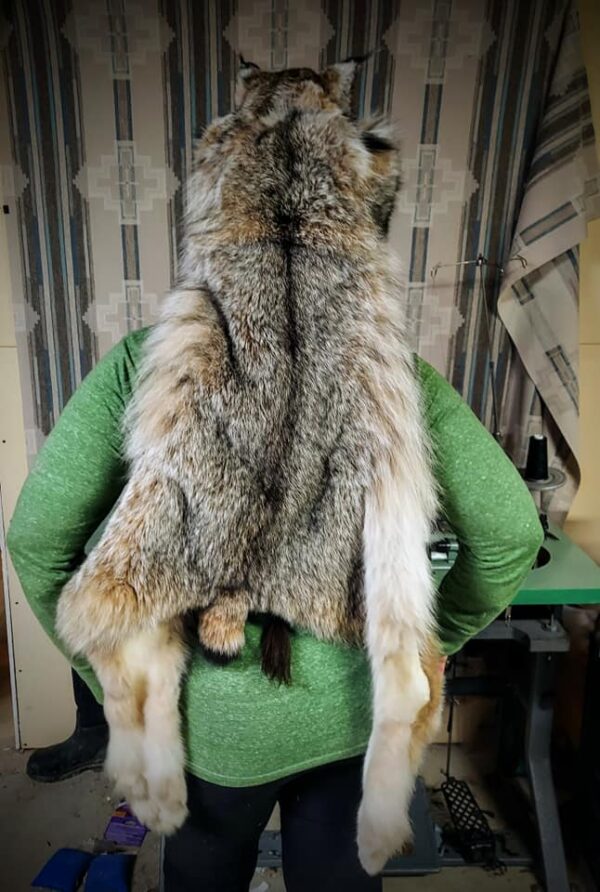 Blue Eyed Lynx Head Hat Full Length - Image 3