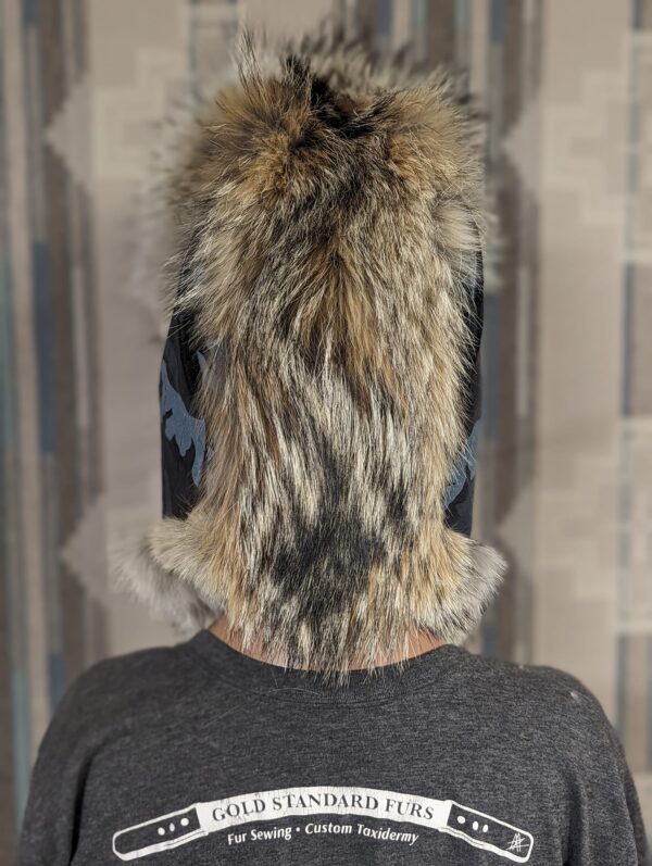 Camo Coyote Mohawk Trapper Hat - Image 3
