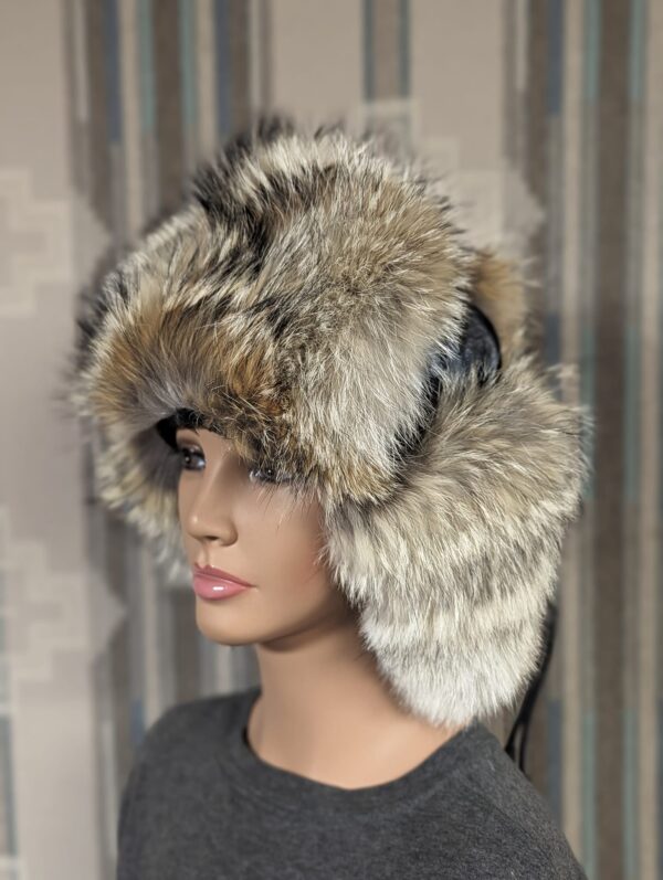 Camo Coyote Mohawk Trapper Hat - Image 6
