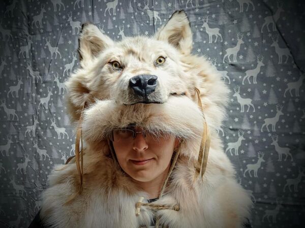 arctic wolf shaman headdress