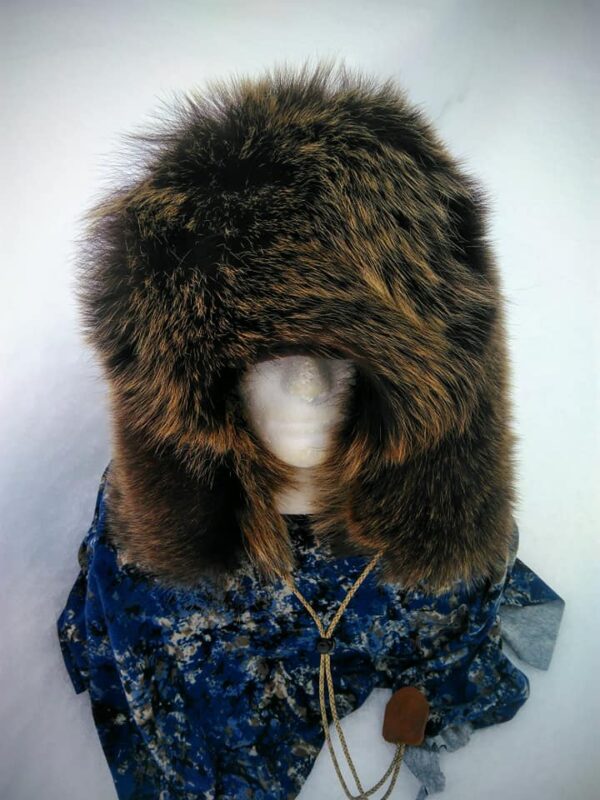 Full Brown Bear Fur Hat