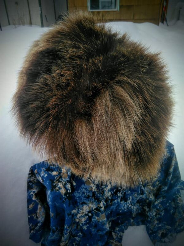 Full Brown Bear Fur Hat - Image 9
