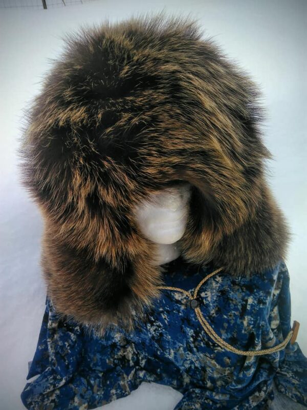 Full Brown Bear Fur Hat - Image 2