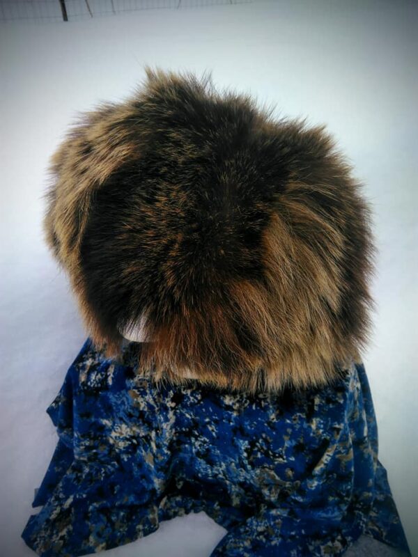 Full Brown Bear Fur Hat - Image 10